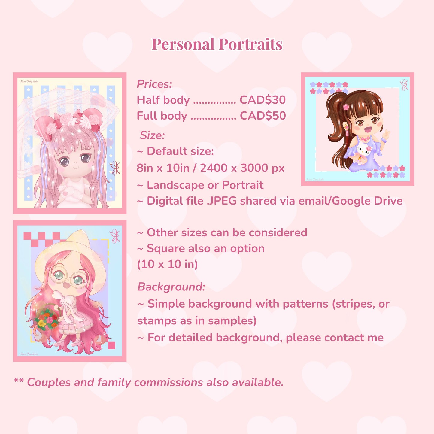 Kawaii Portrait Commissions