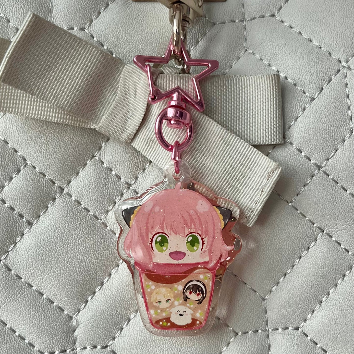 Anya Bubble Tea Acrylic Keychain