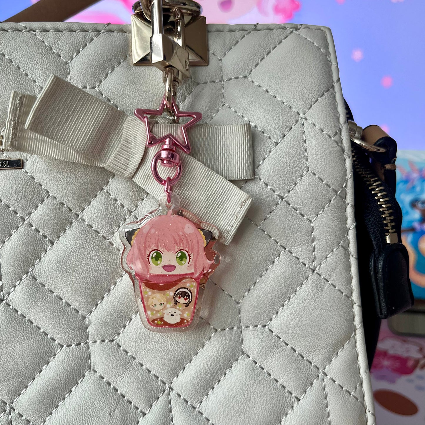 Anya Bubble Tea Acrylic Keychain
