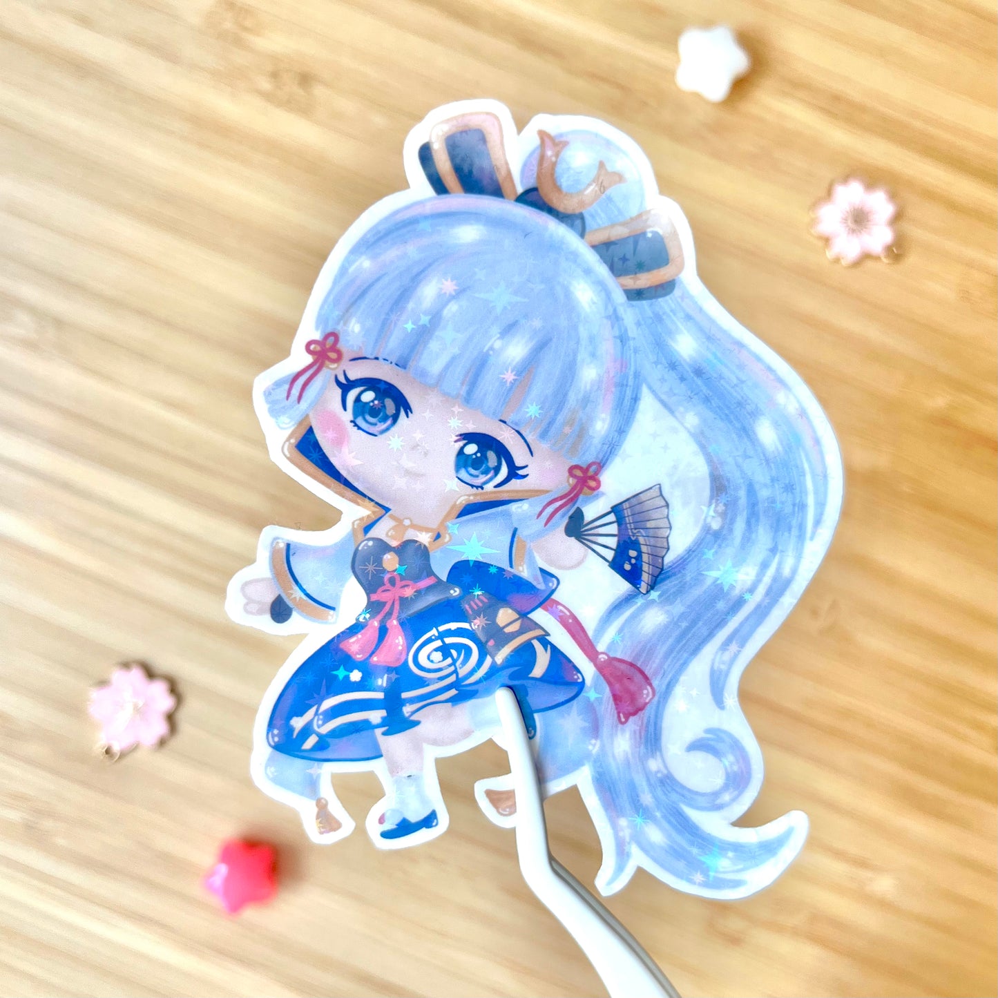 Ayaka Genshin Impact Large Holo Sticker