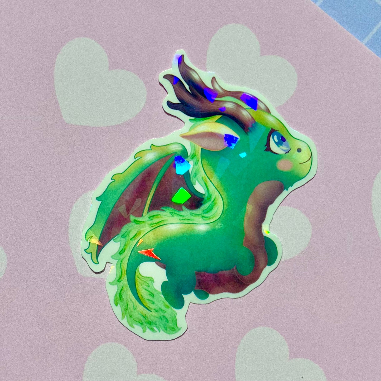 Wood Dragon Holo Sticker