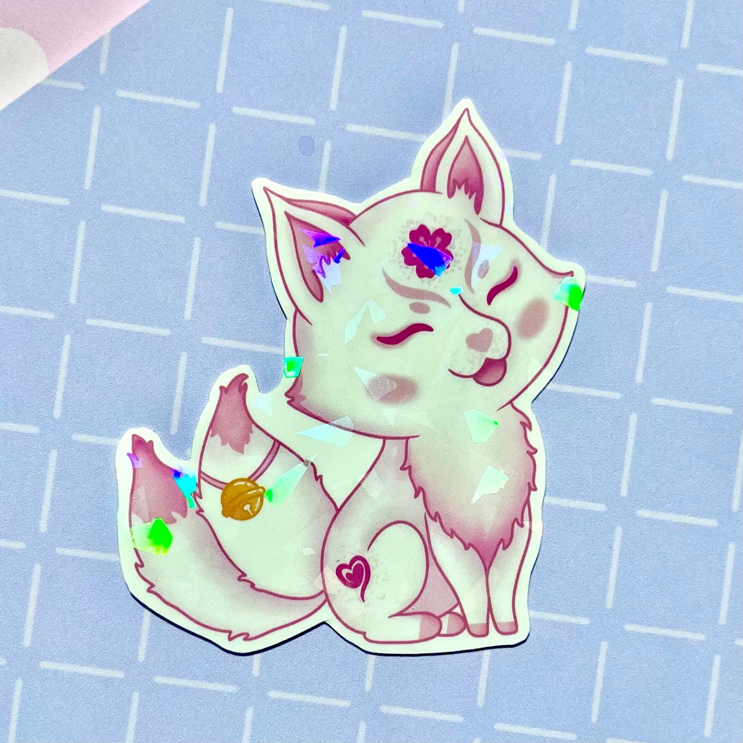 Kitsune Holo Sticker
