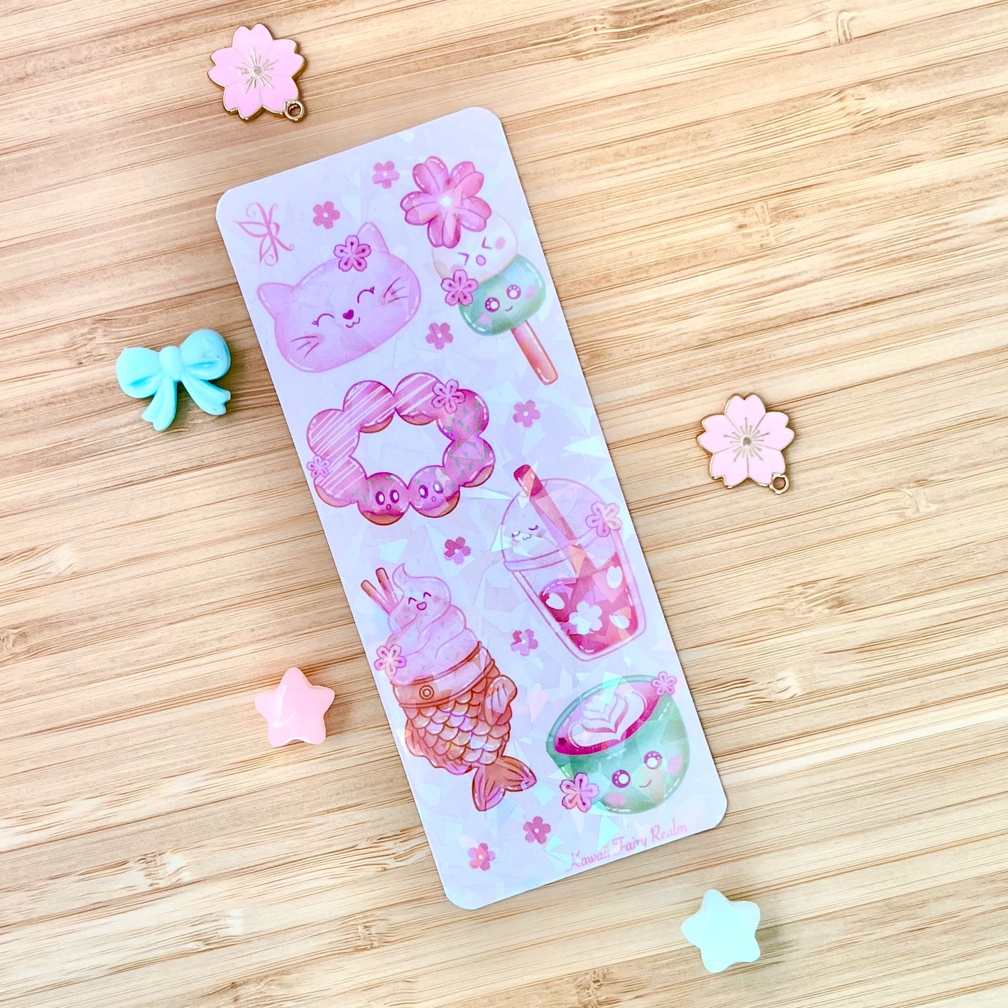 Sakura Treats Holo Bookmark