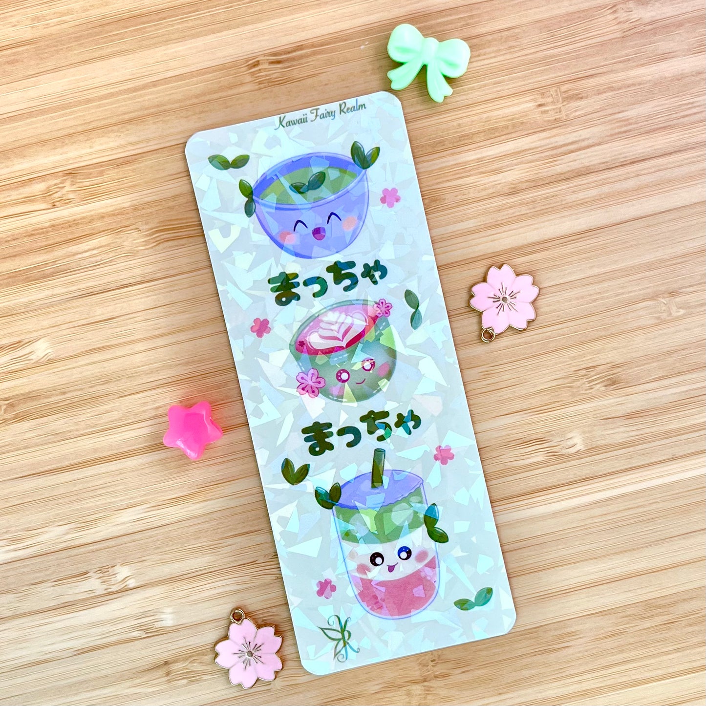 Matcha Drinks Holo Bookmark