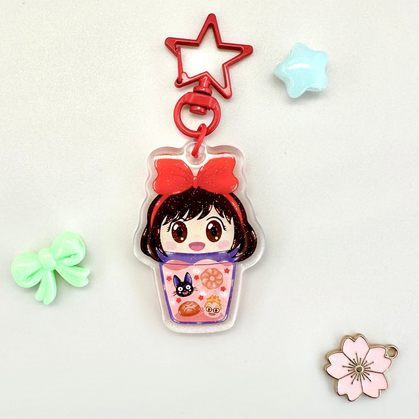 Kiki Bubble Tea Acrylic Keychain