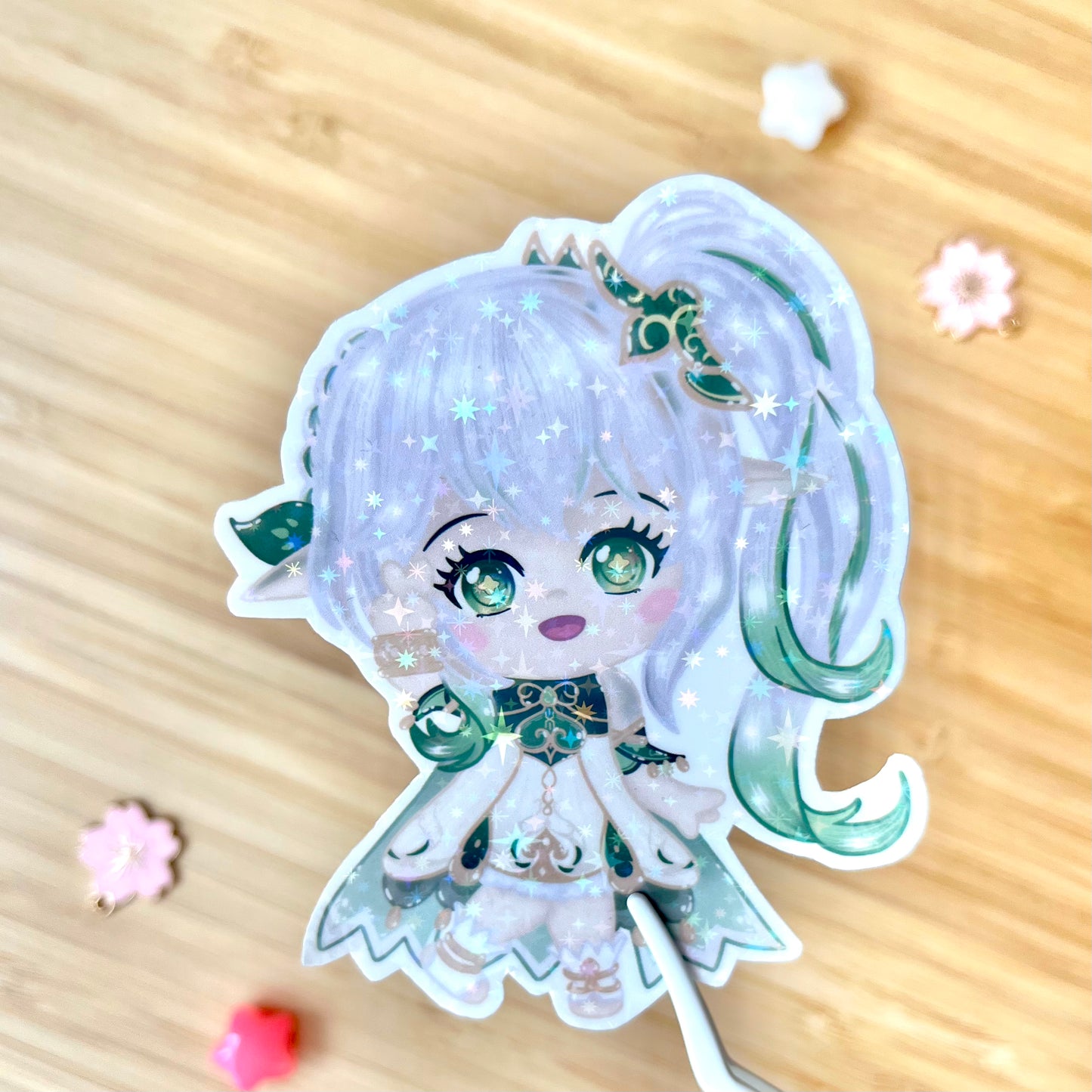 Nahida Genshin Impact Large Holo Sticker