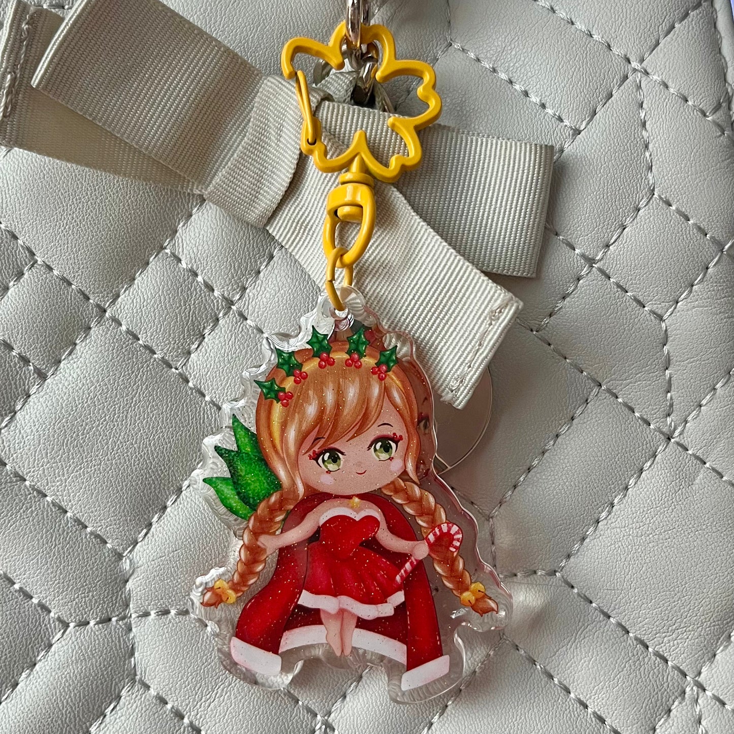 Niaelle Mistletoe The Christmas Fairy Acrylic Keychain