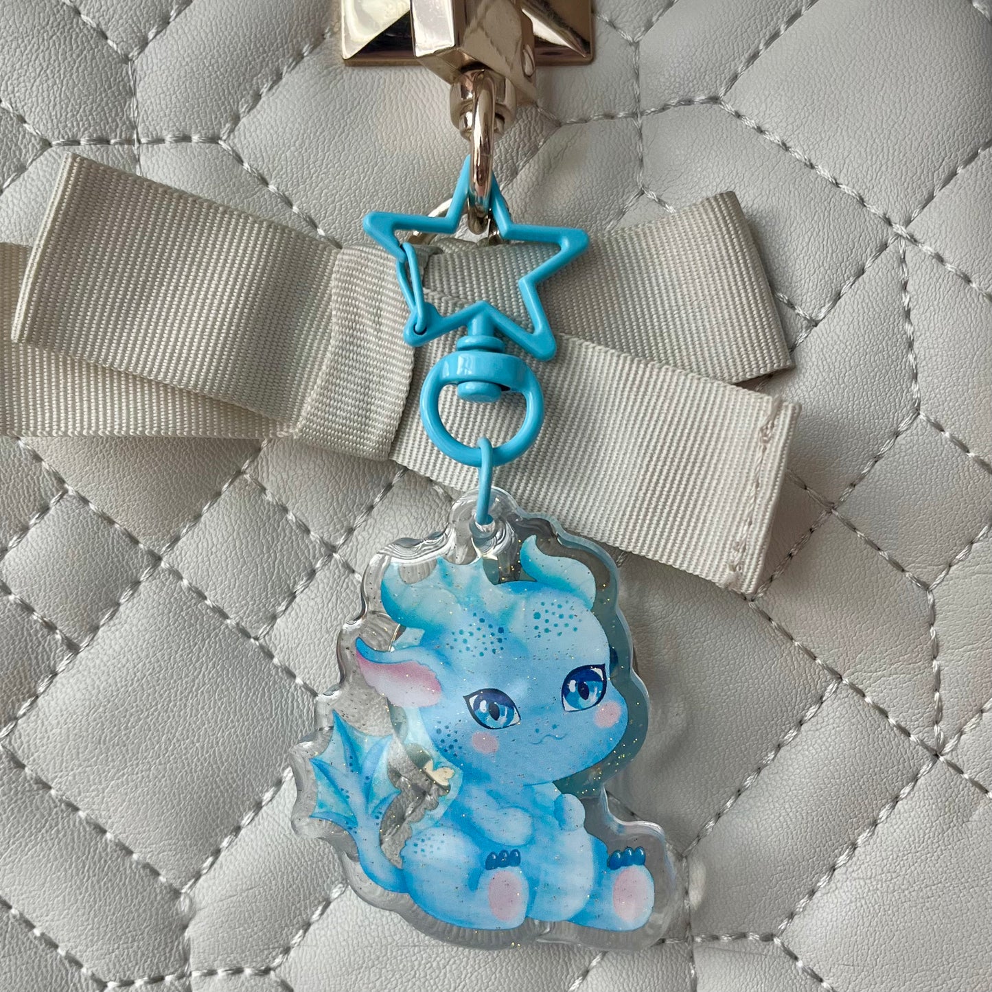 Kawaii Baby Water Dragon Acrylic Keychain