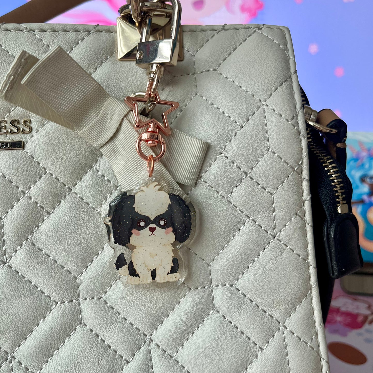 Kawaii Shih Tzu Acrylic Keychain