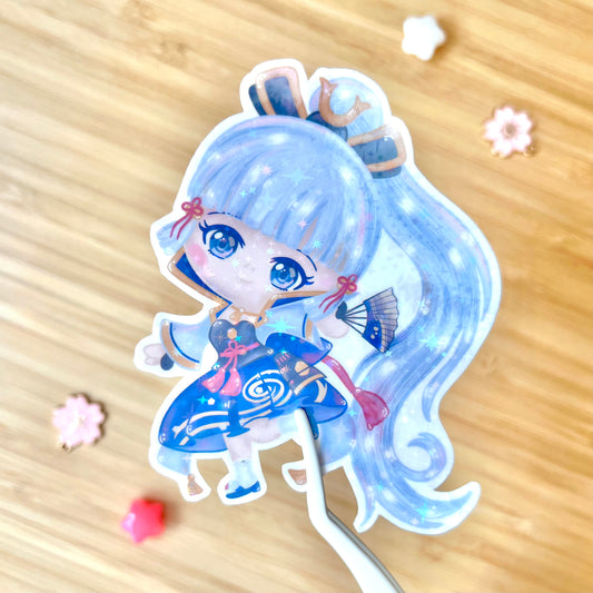 Ayaka Genshin Impact Large Holo Sticker