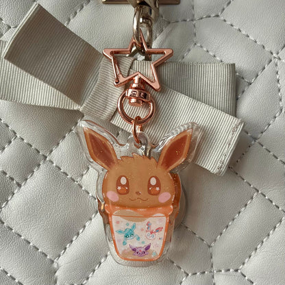 Eevee Bubble Tea Acrylic Keychain