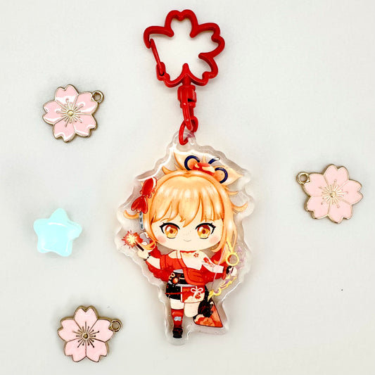 Yoimiya Kawaii Acrylic Keychain