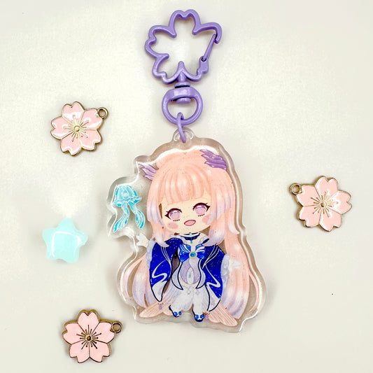 Kokomi Kawaii Acrylic Keychain