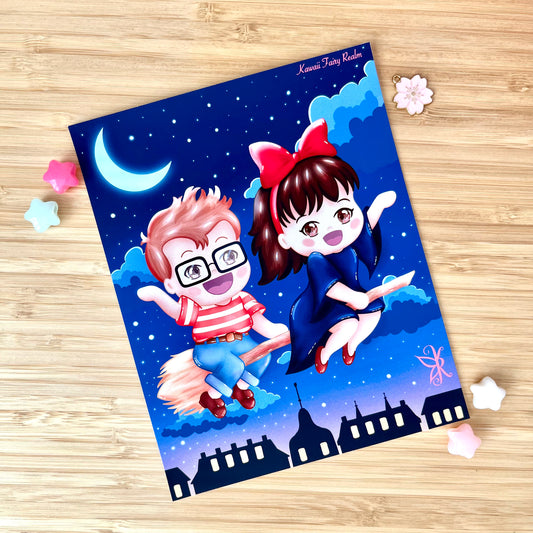 Kiki & Tombo Art Print