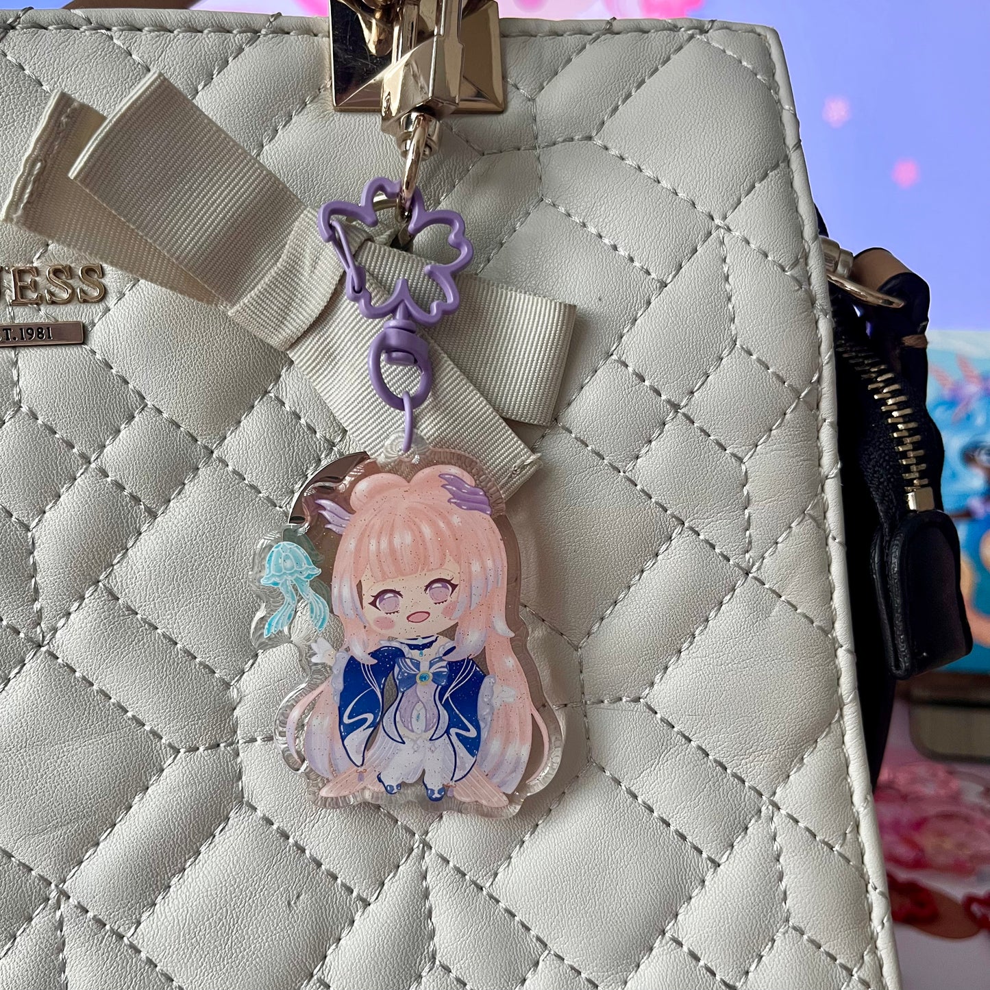 Kokomi Kawaii Acrylic Keychain
