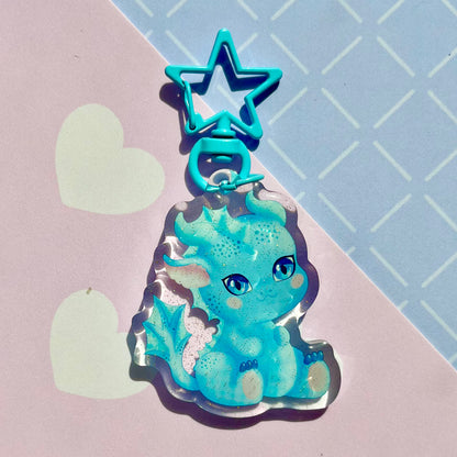 Kawaii Baby Water Dragon Acrylic Keychain