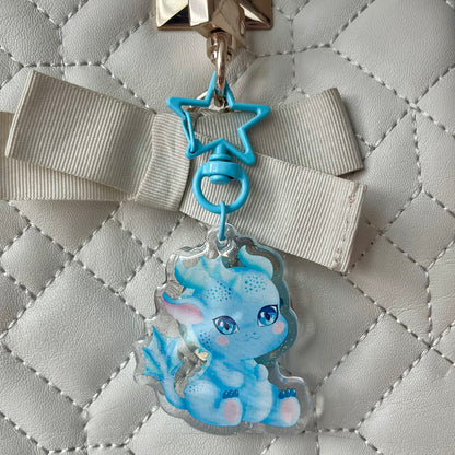 Kawaii Baby Water Dragon Acrylic Keychain