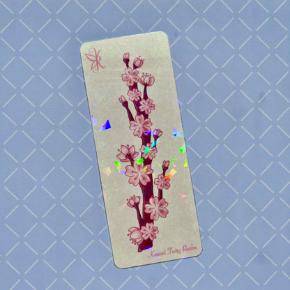 Sakura Blooming Holo Bookmark