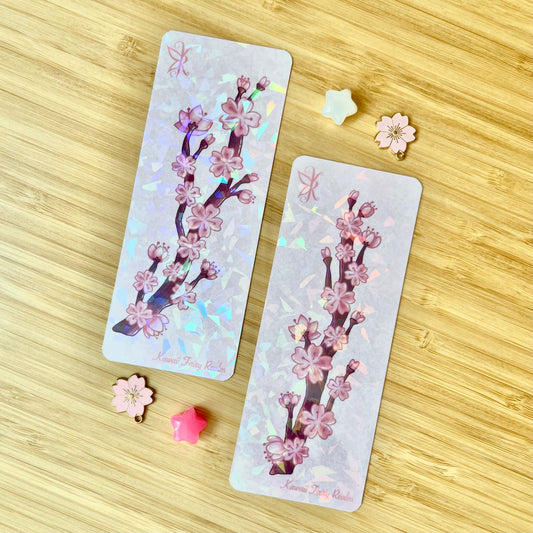 Sakura Blooming Holo Bookmark