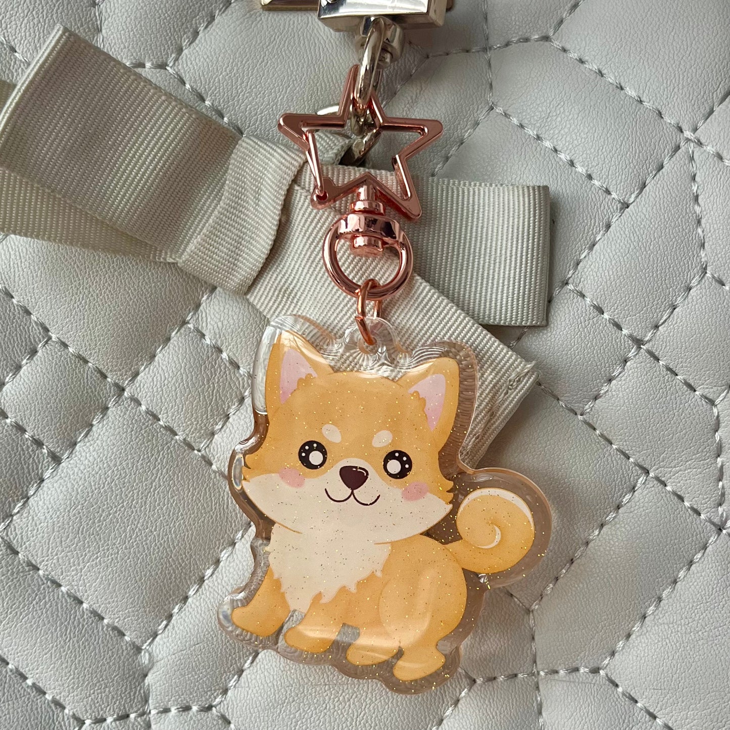 Kawaii Shiba Acrylic Keychain