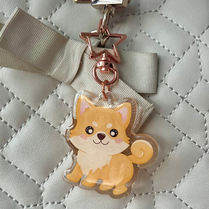 Kawaii Shiba Acrylic Keychain