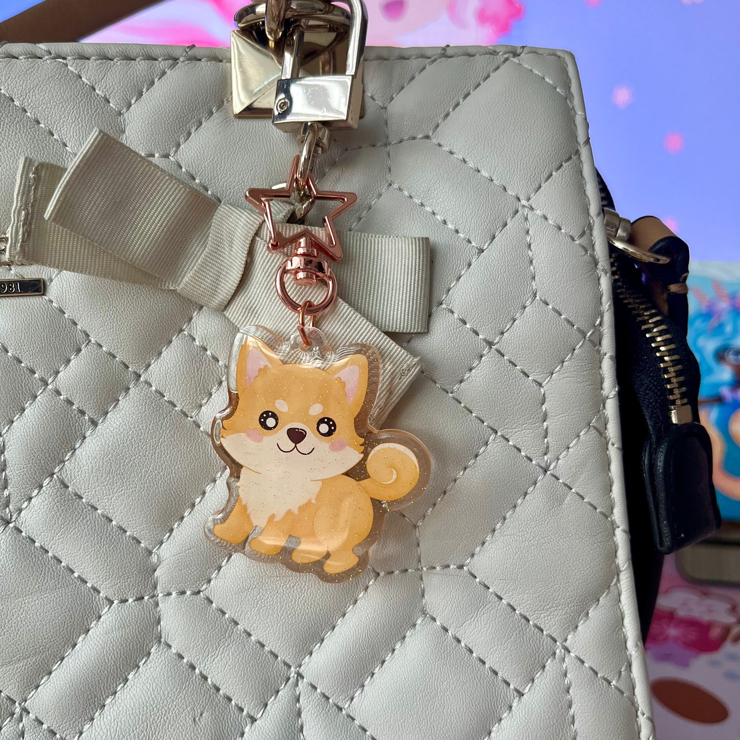 Kawaii Shiba Acrylic Keychain