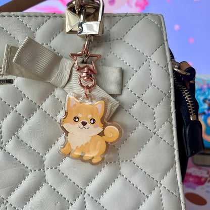 Kawaii Shiba Acrylic Keychain
