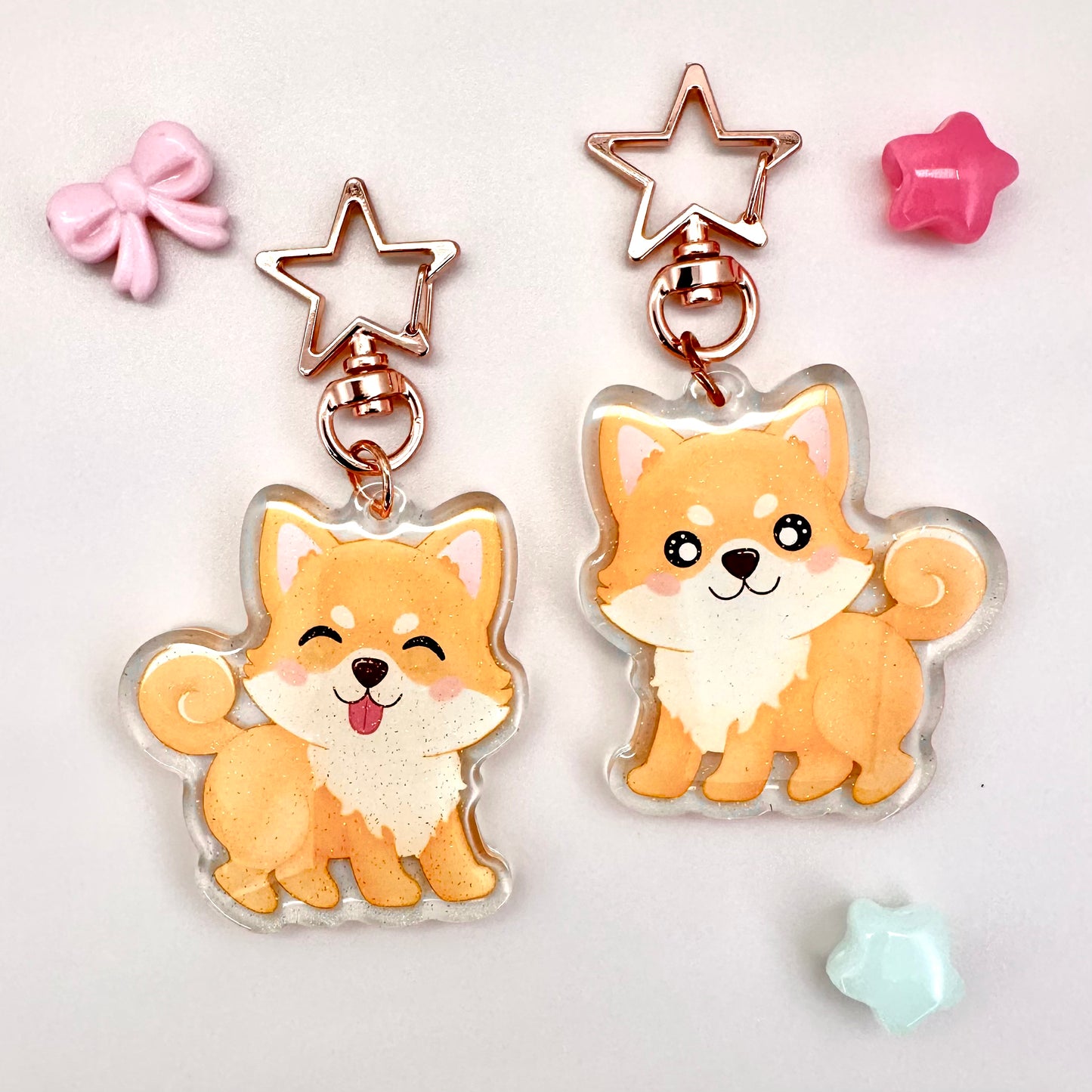 Kawaii Shiba Acrylic Keychain