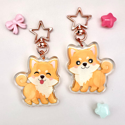 Kawaii Shiba Acrylic Keychain