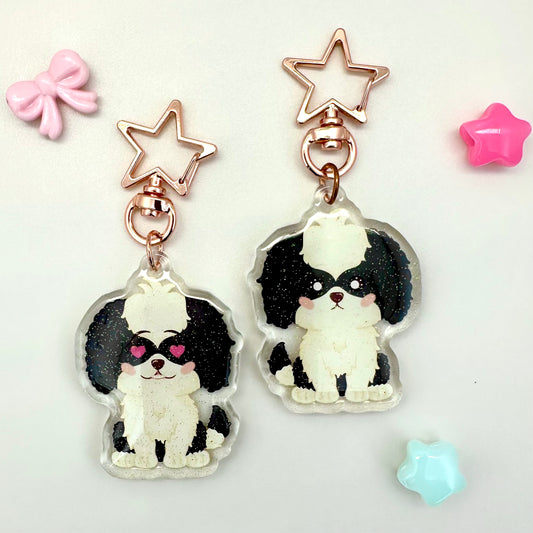 Kawaii Shih Tzu Acrylic Keychain