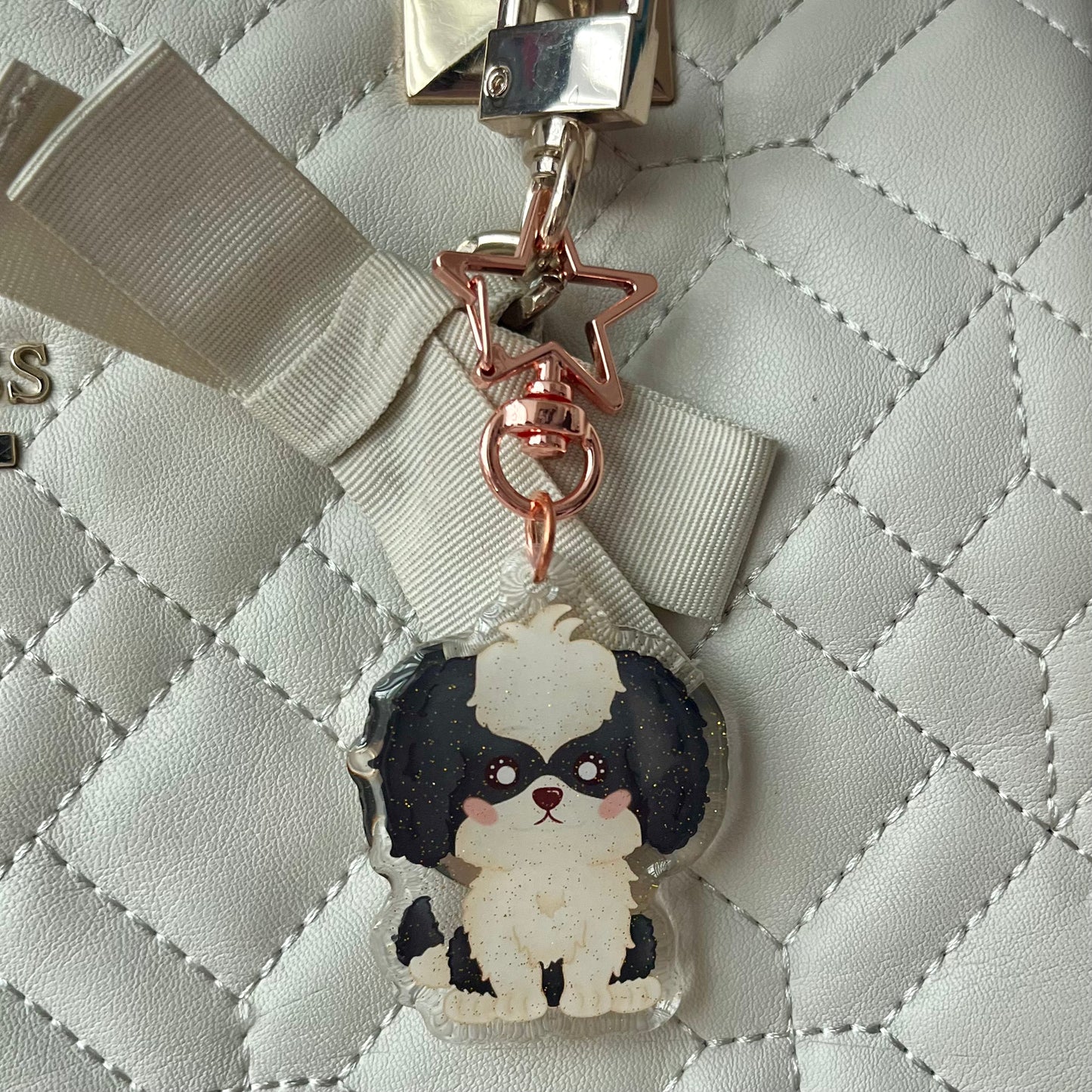 Kawaii Shih Tzu Acrylic Keychain