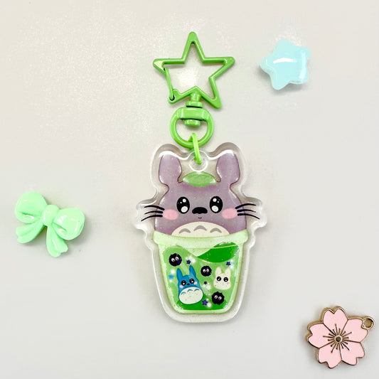 Totoro Bubble Tea Acrylic Keychain