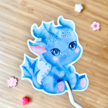 Baby Water Dragon Holo Sticker