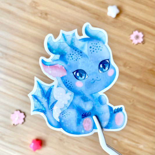 Baby Water Dragon Holo Sticker