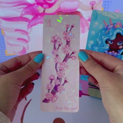 Sakura Blooming Holo Bookmark