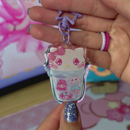 Kawaii Bubble Teas Acrylic Keychain Collection