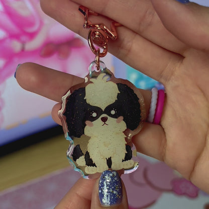 Kawaii Shih Tzu Acrylic Keychain
