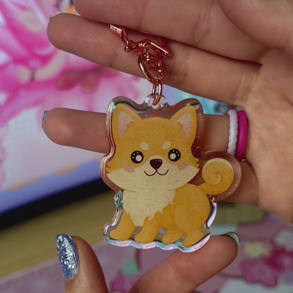 Kawaii Doggies Acrylic Keychain Collection
